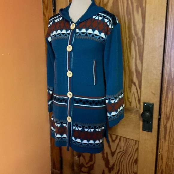 Vintage 70s OOAK. Bell sleeve Shacket - Picture 6 of 11